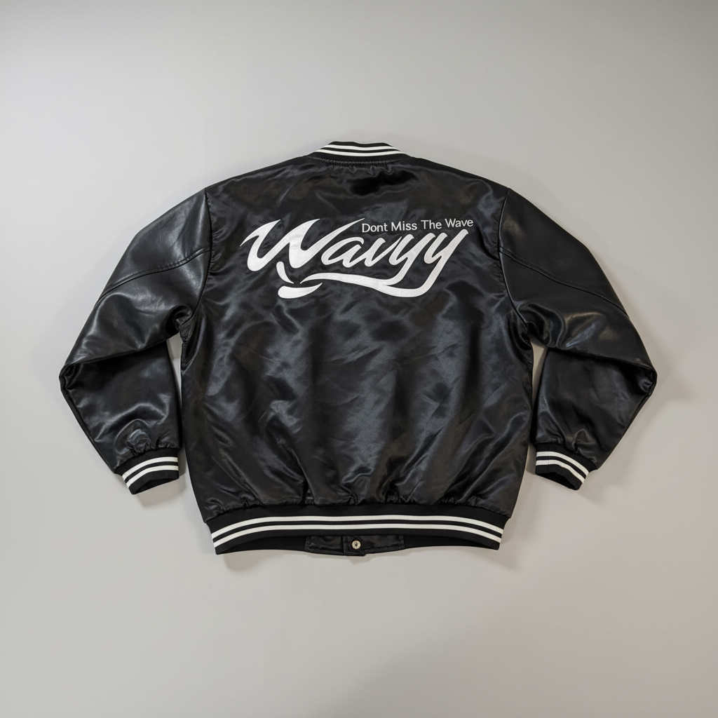 Wavyy Graphic Snap-Button Jacket - Image 3